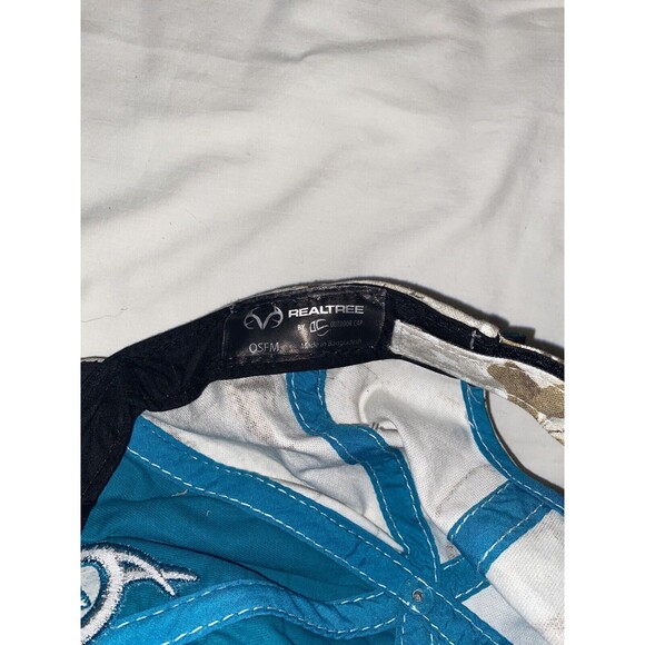 REALTREE Women's Baseball Cap Camo/Teal Stitching Adjustable - Picture 11 of 13